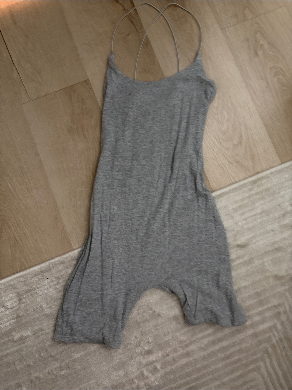 OOTDFash Grey Crossback Sleep Romper